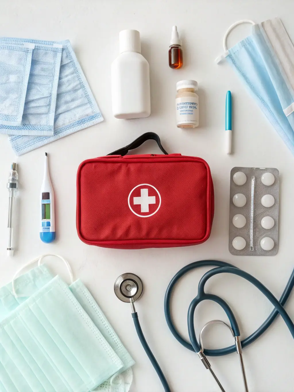 A variety of essential medical devices neatly arranged in a storage room, ready for rental or purchase. The image emphasizes accessibility and affordability.