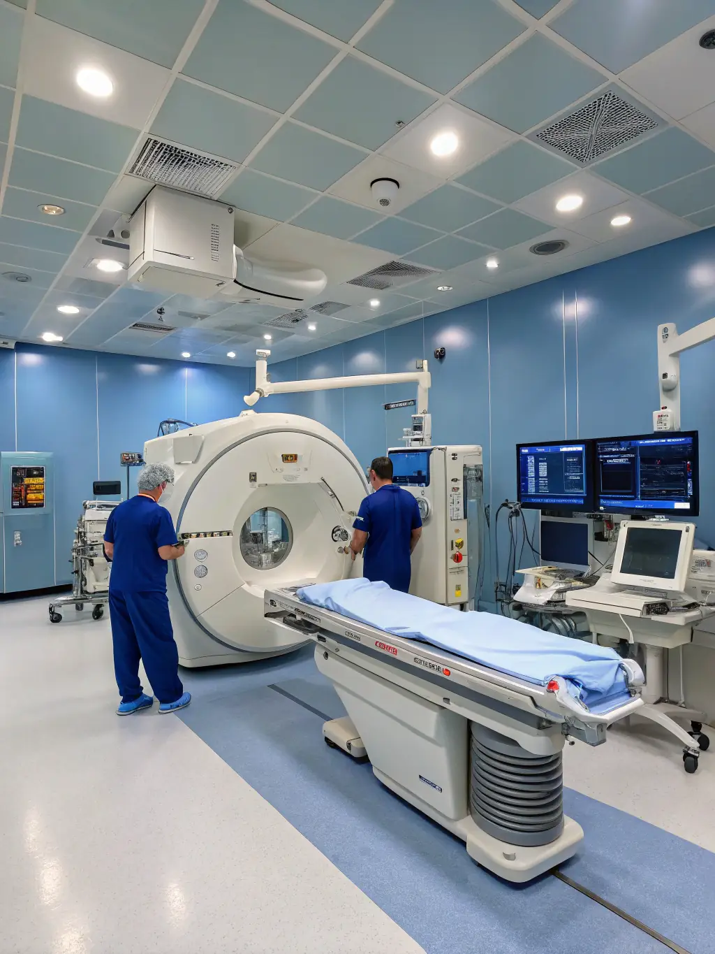 A selection of high-quality medical equipment available for rent or purchase, displayed in a clean and organized showroom.