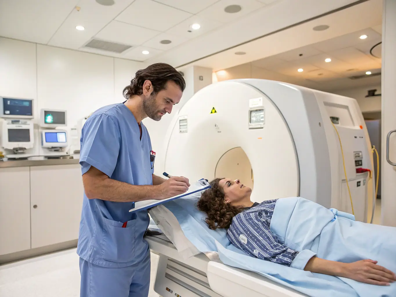 A photo of a healthcare worker in Kinshasa examining a newborn baby, showcasing the medical expertise and care provided by Smile of a Mother. The image should emphasize the importance of skilled healthcare in saving lives.